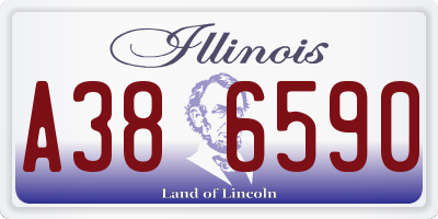 IL license plate A386590