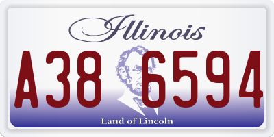IL license plate A386594