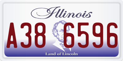 IL license plate A386596