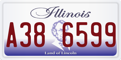 IL license plate A386599
