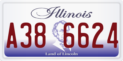 IL license plate A386624