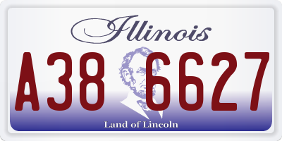 IL license plate A386627