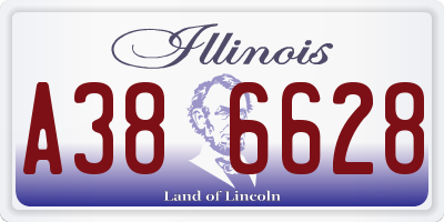 IL license plate A386628