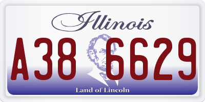 IL license plate A386629