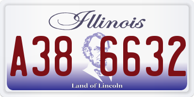 IL license plate A386632