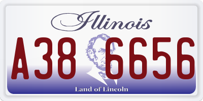 IL license plate A386656