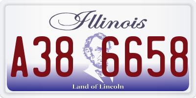 IL license plate A386658