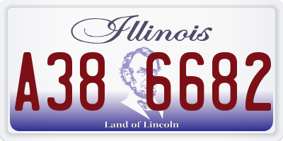 IL license plate A386682