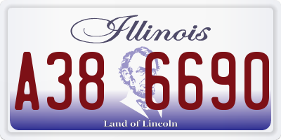 IL license plate A386690