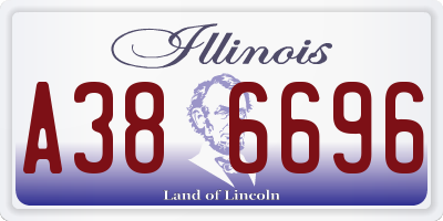 IL license plate A386696