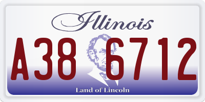 IL license plate A386712