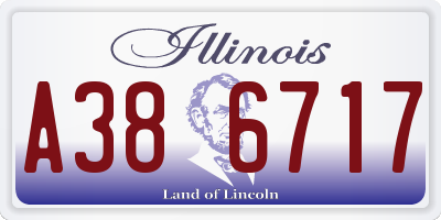 IL license plate A386717