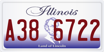 IL license plate A386722