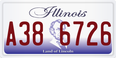 IL license plate A386726