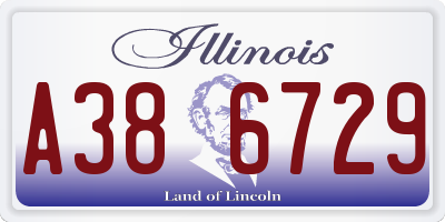 IL license plate A386729