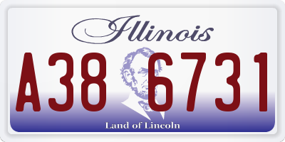 IL license plate A386731