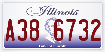 IL license plate A386732
