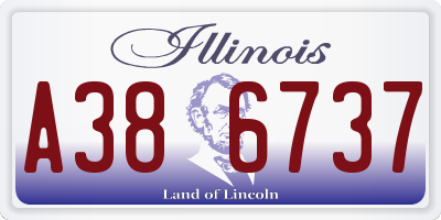 IL license plate A386737