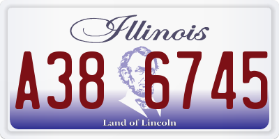 IL license plate A386745