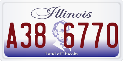 IL license plate A386770