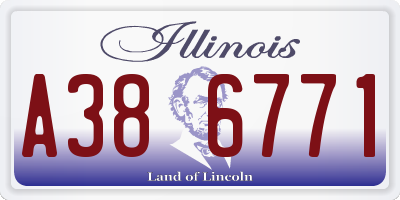 IL license plate A386771