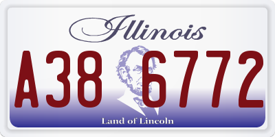 IL license plate A386772