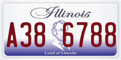IL license plate A386788