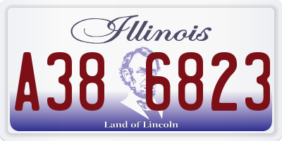 IL license plate A386823