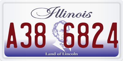 IL license plate A386824