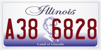 IL license plate A386828