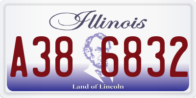 IL license plate A386832