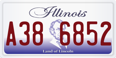 IL license plate A386852