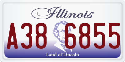 IL license plate A386855