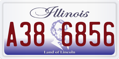 IL license plate A386856