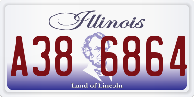 IL license plate A386864