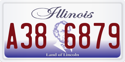 IL license plate A386879