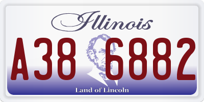 IL license plate A386882