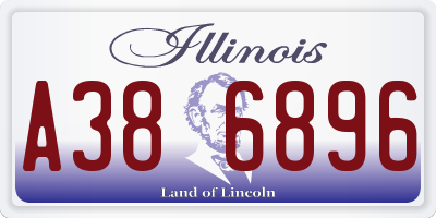 IL license plate A386896