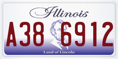 IL license plate A386912