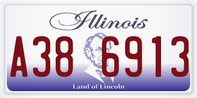 IL license plate A386913