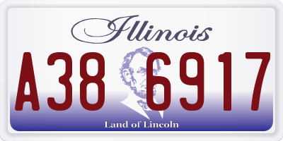 IL license plate A386917