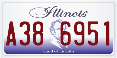 IL license plate A386951