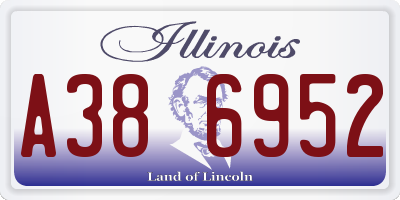 IL license plate A386952