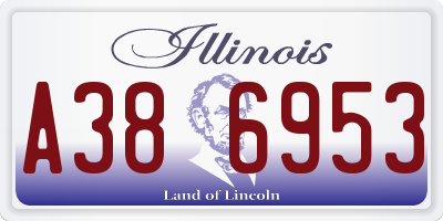 IL license plate A386953