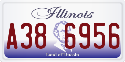 IL license plate A386956