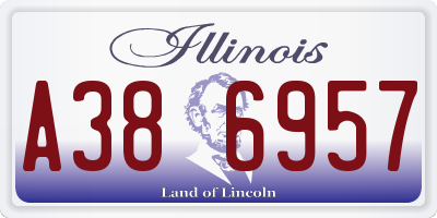IL license plate A386957