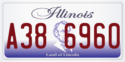 IL license plate A386960