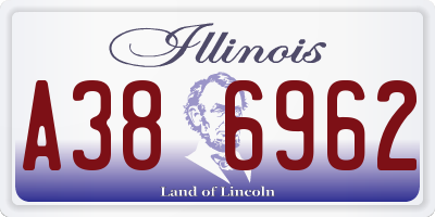 IL license plate A386962