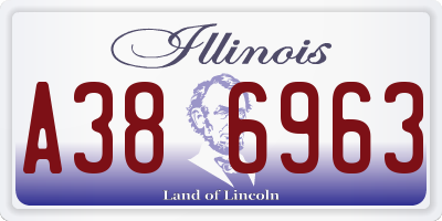 IL license plate A386963