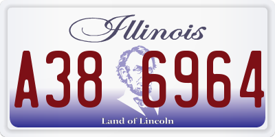 IL license plate A386964